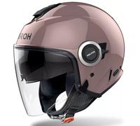 Airoh Casco Jet Helyos Metallic Rose Rosa Metallico Doppia Visiera