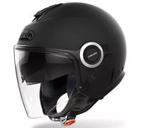 Airoh Casco Jet Helyos Nero Opaco Black Matt Doppia Visiera