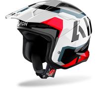 Airoh TRR II Jupiter, casco aperto S female Bianco/Nero/Grigio/Rosso