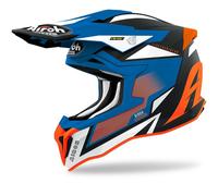 Airoh Casco Off Road Fibra Hpc Strycker Axe Orange Blue Matt Varie Tg