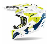 Casco Off Road Airoh AVIATOR 3 Spin Yellow/Blue Gloss Taglia:L