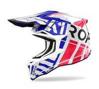 AIROH CASCO OFFROAD STRYCKER BRAVE BLUE/RED GLOSS M