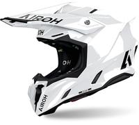 Airoh Twist 3 Solid Casco da motocross, Bianco, Taglia S (55/56)