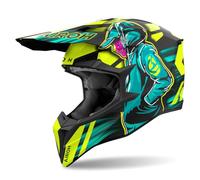 AIROH CASCO OFFROAD WRAAAP CYBER YELLOW MATT L