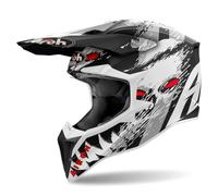 Airoh Wraaap Demon, casco a croce S male Opaco Nero/Bianco/Grigio