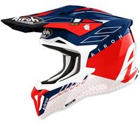 AIROH - Casco Strycker Skin Rosso Gloss Rosso,Blu S
