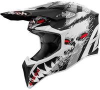 Airoh Wraaap Demon, casco a croce S male Opaco Nero/Bianco/Grigio