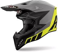 AIROH CASCO WRAAAPP RELOADED YELLOW MATT WRR31 PER CROSS ENDURO OFF ROAD ATV