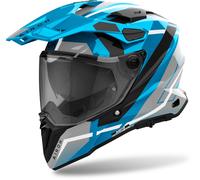 Airoh Commander 2 Mavick Casco da motocross, nero-grigio-blu, taglia M