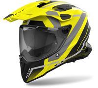 Airoh Commander 2 Mavick Casco da motocross, nero-grigio-giallo, taglia 2XL per maschi