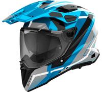 Airoh Commander 2 Mavick, casco enduro S male Grigio/Blu/Nero