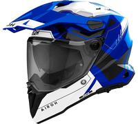 Airoh Commander 2 Reveal, casco avventura L female Blu/Bianco/Nero