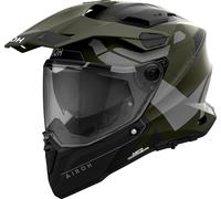 Airoh Commander 2 Reveal, casco enduro S male Opaco Oliva/Grigio/Nero