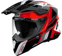 Airoh Commander 2 Skip, casco avventura L female Rosso/Nero/Bianco