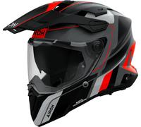 Airoh Commander 2 Skip, casco avventura M female Opaco Grigio/Arancione Fluo/Nero