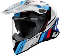 Airoh Commander 2 Skip, casco avventura S female Bianco/Blu/Rosso