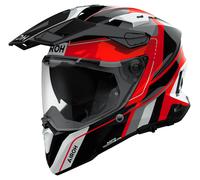Airoh Commander 2 Skip Casco Enduro Nero/Rosso/Bianco 2XL