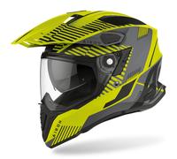 Airoh Commander Boost Casco Motocross, Giallo opaco, Taglia S (55/56)