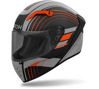 Airoh Connor Achieve Casco, nero opaco/grigio/arancione, Taglia S (55/56)