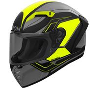 Airoh Connor Dunk, casco integrale S male Opaco Nero/Grigio/Giallo Fluo