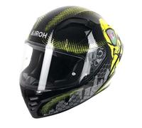 Airoh Connor ECE2206 Integrale da Moto Casco Nero Gamer Lucido