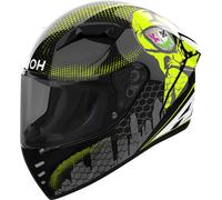 Airoh Connor Gamer, casco integrale L male Nero/Grigio/Giallo Fluo