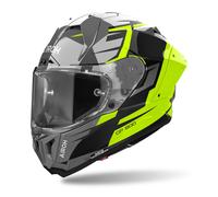 Airoh GP 800 Master Carbon Casco, nero-grigio-giallo, taglia S per maschi