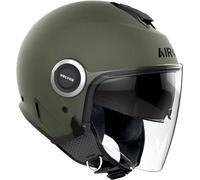 Airoh Helios Color, casco jet M male Opaco Oliva