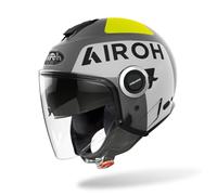 Casco Jet Airoh Helios Grigio Uomo S