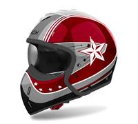 Airoh J 110 Command, casco modulare XL male Rosso Scuro/Grigio/Bianco