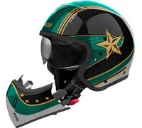Airoh J 110 Command, casco modulare XL male Verde/Nero/Oro