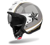 Airoh J110 Command Casco Jet, nero-grigio-bianco, taglia L