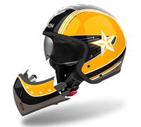 Airoh J110 Convertible ECE2206 Moto Casco Command Giallo Lucido