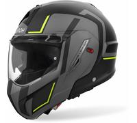Airoh Mathisse II Genius Casco, nero-grigio-giallo, taglia S per maschi