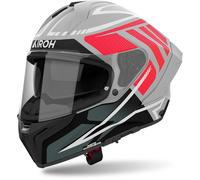 Airoh Matryx Rider Casco, nero opaco/grigio/rosso, Taglia XXL (63)