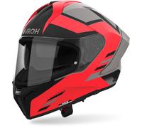 Airoh Matryx Thron Casco, Grigio opaco/arancione, Taglia M (57/58)