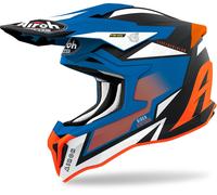 Airoh Strycker Axe Carbon Casco motocross, Blu opaco, Taglia XS (53/54)
