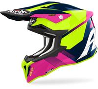 Airoh Strycker Blazer Casco Motocross, blu/rosa, Taglia XL (61/62)