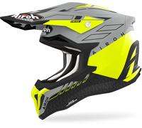 Airoh Strycker Skin Casco Motocross, giallo, taglia L
