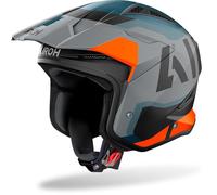 Casco Jet Airoh TRR II Jupiter Grigio Arancione In Fibra S