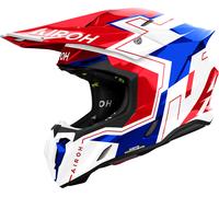 Airoh Twist 3 Dizzy, casco a croce S male Bianco/Blu/Rosso