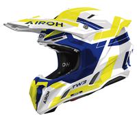 Casco Off-Road Airoh TWIST 3 DYNASTY Blue/Yellow Gloss