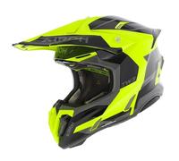Airoh Twist 3 Fancy Casco da motocross, nero-grigio-giallo, taglia L per maschi