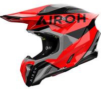 Airoh Twist 3 King, casco a croce S male Rosso Fluo/Nero/Grigio