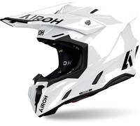 Airoh Twist 3 Solid Casco da motocross, Bianco, Taglia S (55/56)