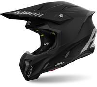 Airoh Twist 3 Solid Casco da motocross, nero, taglia 2XL per maschi