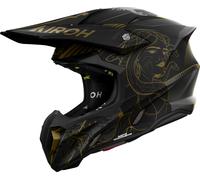 Airoh Twist 3 Titan, casco a croce M male Opaco Nero/Grigio Scuro/Oro