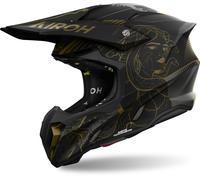 Airoh Twist 3 Titan Casco da motocross, nero, taglia L per maschi