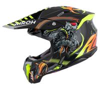 Airoh Twist 3 Tossico Casco Cross Nero/Giallo/Arancione/Rosso S