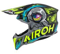 Airoh Wraaap Alien Le Casco Cross Opaco/Giallo/Grigio/Nero M